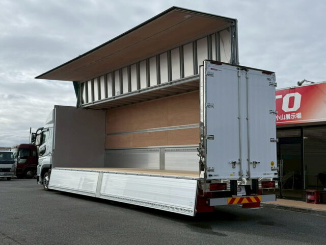 24スーパーグレート:スーパーハイルーフ:ウィング:アルミホイール:リア門口ステンレス