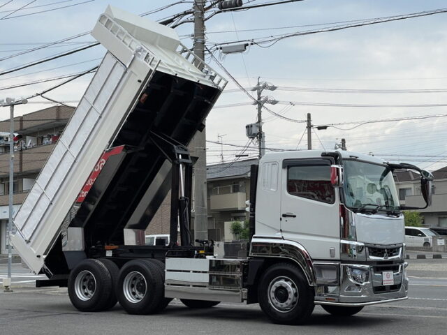 17スーパーグレート　ダンプ　5100×2200　未使用　新品ステンレス架装　7速MT　新明和ボデー