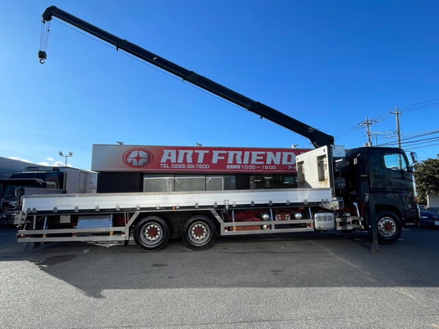 プロフィア　平ボディー　４段クレーン　ステンレス多数　　