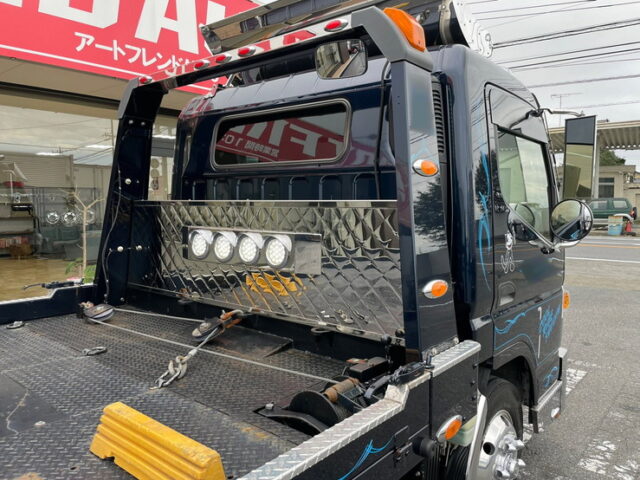 【992】H29　キャンター　積載車　3トン積　古河ユニックUC-35　ネオファイブ　積込角5度(乗り口3度)