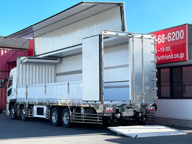 【1346】17スーパーグレート　ハイルーフ　冷凍ウィング　ジョロダー4列キーストン　格納ゲート　総輪エアサス