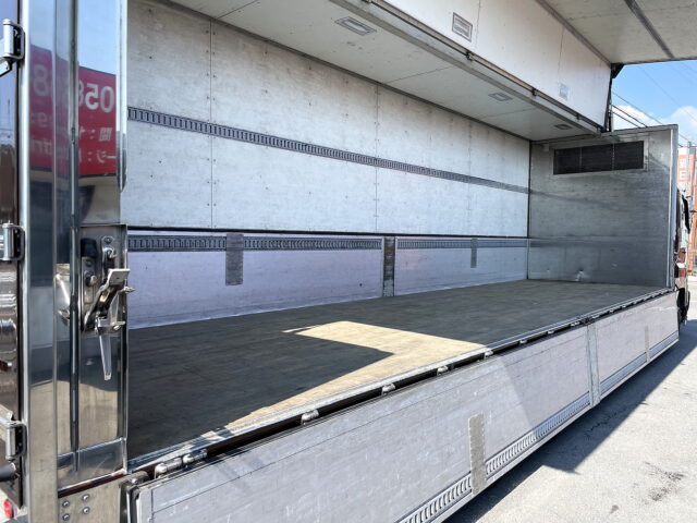 日野　プロフィア　冷凍ウィング　リア門口ステンレス　木床　プロシフト　380馬力