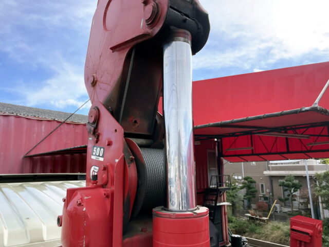 日野　17レンジャー　増トン　ハイジャッキセルフ　4段クレーン　ウィンチ付