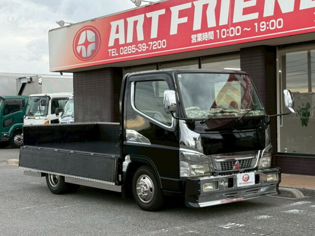 キャンター：平ボデー：前出しバンパー：ステンレスサイドバンパー：マニュアル