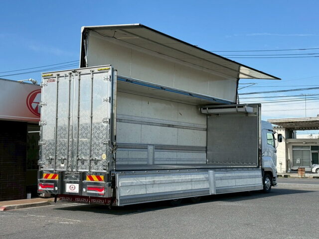 いすゞ：ギガ：冷凍ウィング：サブエンジン：ジョロ4キーストン：ステンレス多数