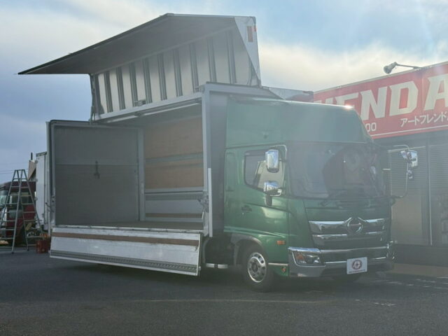 日野:17レンジャー:ハイルーフ:ウィング:6200ワイド:エアサス:跳上ゲート