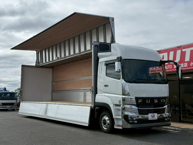 24スーパーグレート:スーパーハイルーフ:ウィング:アルミホイール:リア門口ステンレス