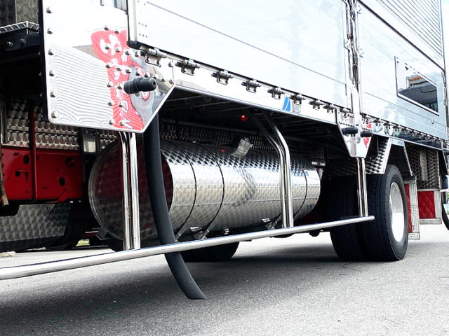 【632】日野　レンプロ　　ハイルーフ　冷凍ウィング　造りボディ　セミワイド　アルミ縞床