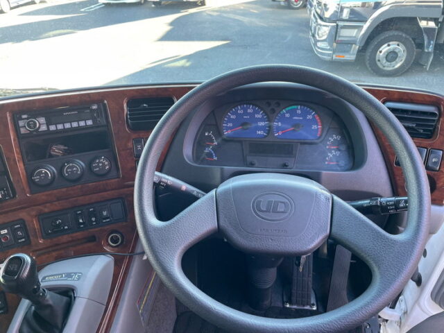 【1326】H30　クオン　ハイルーフ　ウィング　造りボディ　ステンレス多数　木床　380馬力