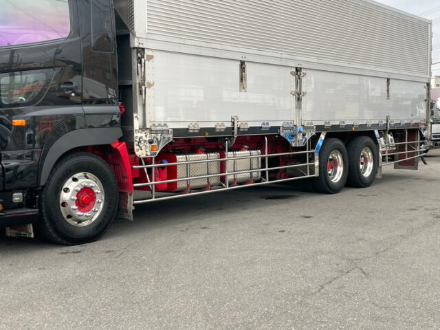 【1270】H26　プロフィア　ハイルーフ　ウィング　造りボディ　1Mアオリ　木床