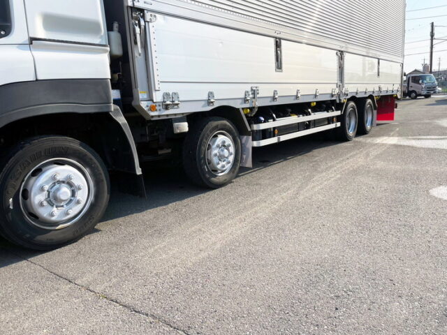 【1480】H27　ギガ　ハイルーフ　ウィング　木床　7速MT　380馬力　リア門口ステンレス