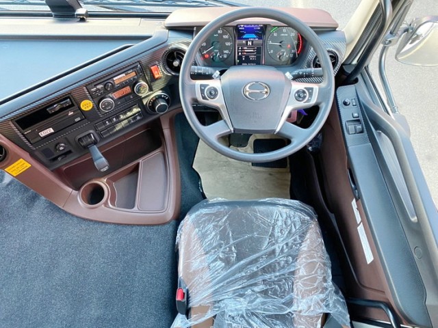 【553】日野　17プロフィア　ハイルーフ　ウィング　格納ゲート　門口ステンレス