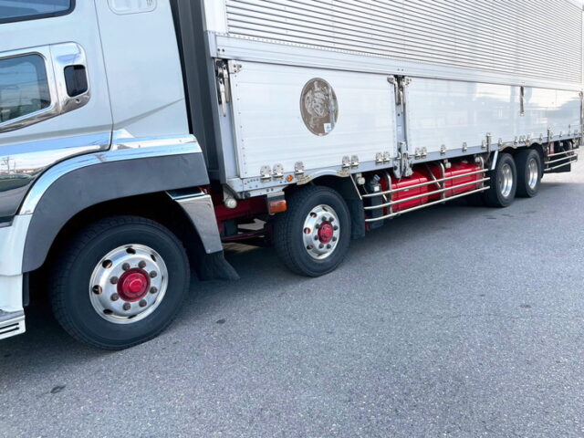 【1566】H26　スーパーグレート　ハイルーフ　ウィング　4軸低床　90アオリ　7速MT　ステンレス多数