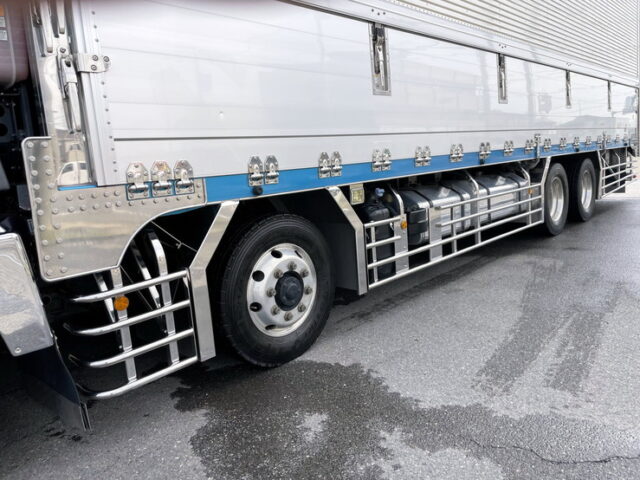 三菱ふそう　17スーパーグレート　ハイルーフ　冷凍ウィング　架装多数　木床　菱重製直結冷凍機