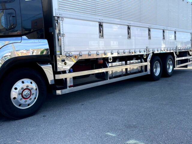 【1508】H22　スーパーグレート　ハイルーフ　ハイキャブ　ウィング　ステンレス多数　エアサス　木床