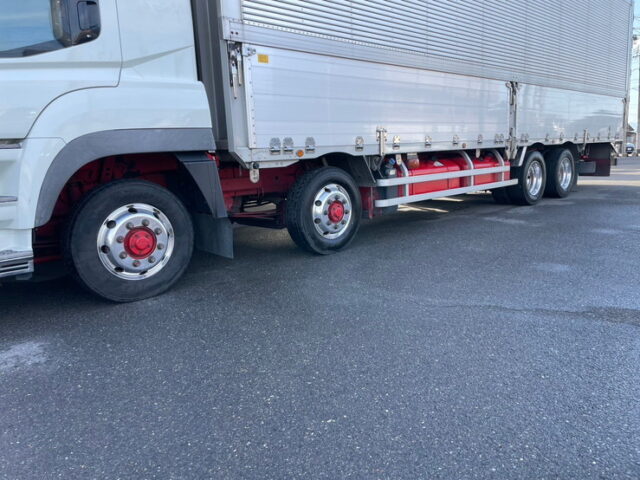 【1633】H25　スーパーグレート　ハイルーフ　ウィング　リア門口ステンレス　メッキ多数　アルミホイール