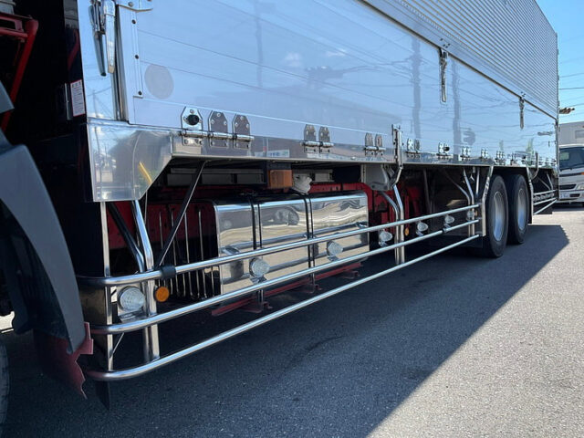 【869】H18　プロフィア　ハイルーフ　10輪ウィング　前後門工　ロッカーレールステンレス　7速MT