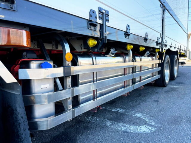 【1014】H28　クオン　ハイルーフ　トレクスボディ　ウィング　格納ゲート付　エアサス　木床