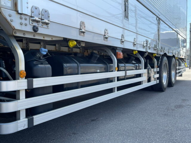 【1111】H30　17スーパーグレート　ハイルーフ　ウィング　総輪エアサス　融雪仕様　箱内高2500