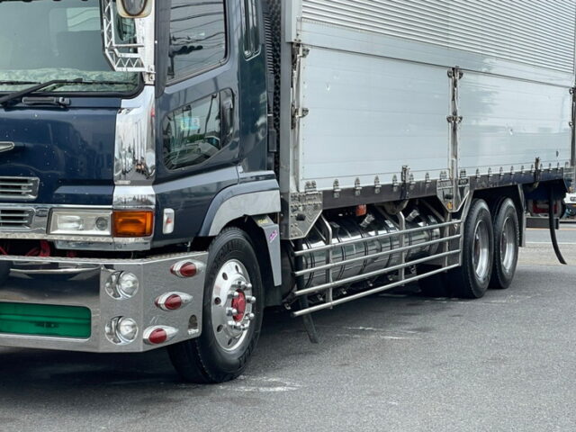 【1159】現状販売★H15　スーパーグレート　ウィング　110アオリ　10輪　7速MT　V8