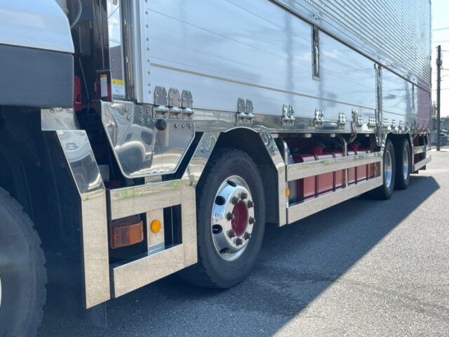 【1180】H30　クオン　ハイルーフ　ウィング　トレクス製ステンレスボデー　390馬力　AT