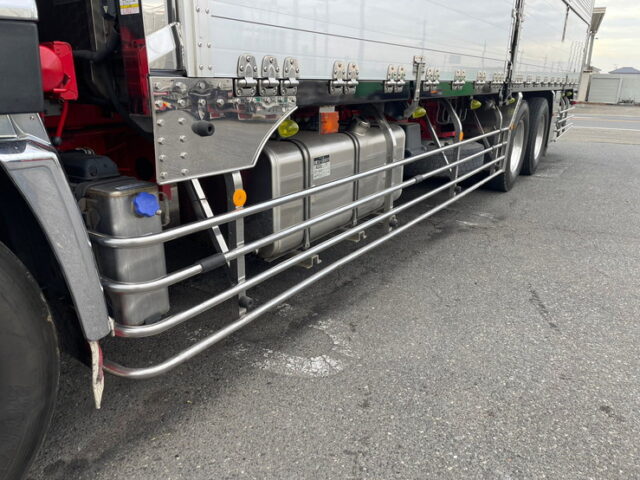 【1280】H27　クオン　冷凍ウィング　サブエンジン　低温設定　格納ゲート　ジョロダーレール4列　木床