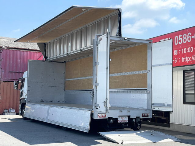 17スーパーグレート　ハイルーフ　ウィング　アルミホイール　格納ゲート　木床