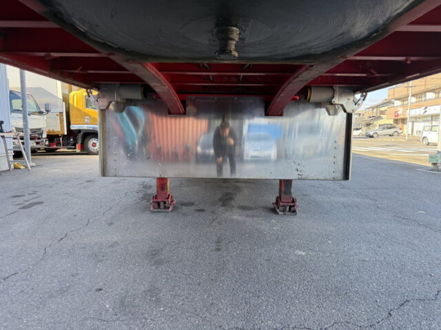 日本トレクス:トレーラー:平ボデー:アルミブロック:1Mアオリ:リフトアクスル:中残し