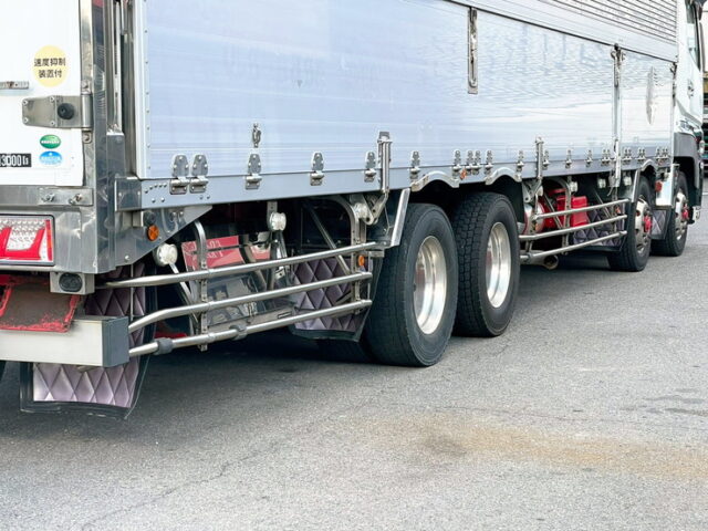 【1566】H26　スーパーグレート　ハイルーフ　ウィング　4軸低床　90アオリ　7速MT　ステンレス多数