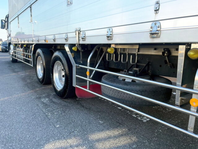 三菱ふそう　スーパーグレート　ハイルーフ　ウィング　顔面メッキ　融雪仕様