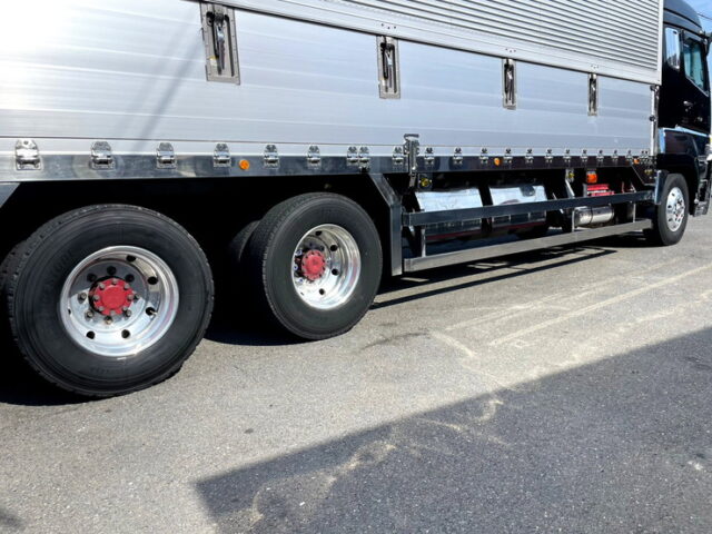 【1508】H22　スーパーグレート　ハイルーフ　ハイキャブ　ウィング　ステンレス多数　エアサス　木床