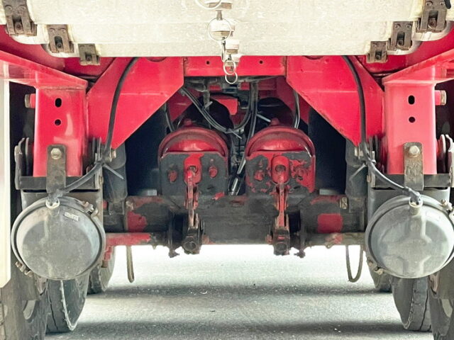 【1588】H30　日本トレクス　トレーラー　平ボデーアルミブロック　メーターアオリ　リフトアクスル中残し