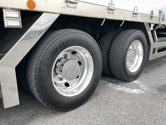 【947】H29　ギガ　ハイルーフ　平ボデーアルミB　4軸　ステンレス多数