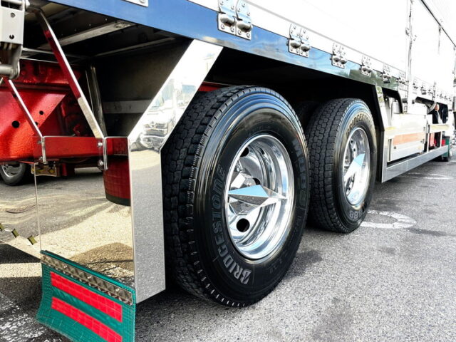 【987】H18　ギガ　ハイルーフ　冷凍ウィング　10輪　造りボディ　1Mアオリ