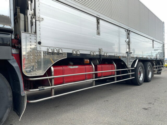 【1020】H14　ギガ　ハイルーフ　冷凍ウィング　1Mアオリ　10輪