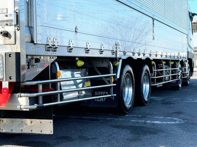 【1073】H28　スーパーグレート　ハイルーフ　ウィング　7速MT　後輪エアサス　パレットローラー