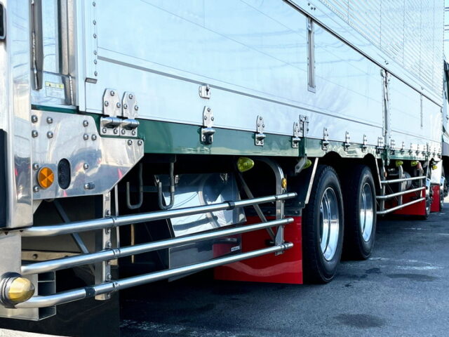 【1090】H24　スーパーグレート　ハイルーフ　ウィング　リア門口ステンレス　木床