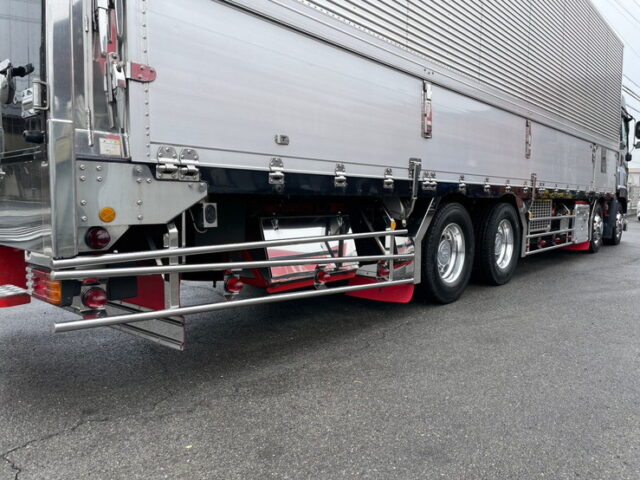 【1389】H30　ギガ　ハイルーフ　冷凍ウィング　ジョロダーレール4列　アルミ床　7速