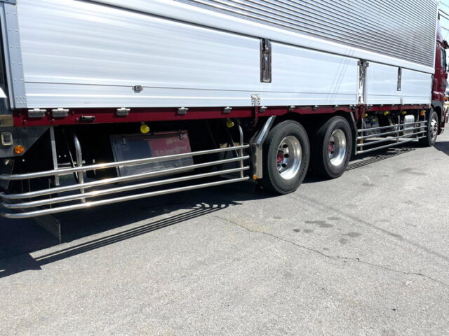 【1408】H30　17プロフィア　ハイルーフ　ウィング　10輪　ステンレス多数　木床　