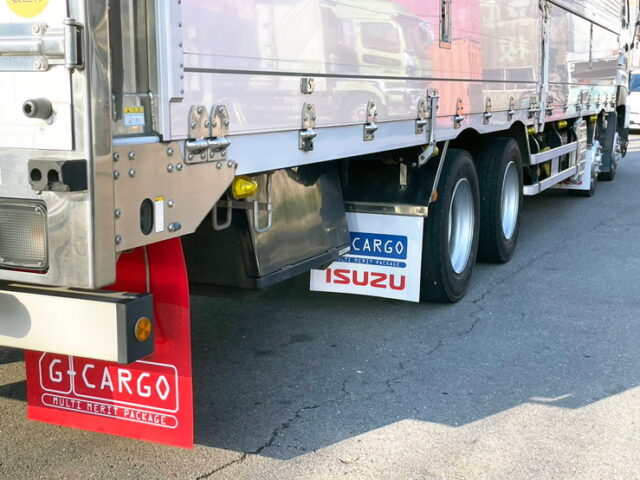 【1480】H27　ギガ　ハイルーフ　ウィング　木床　7速MT　380馬力　リア門口ステンレス