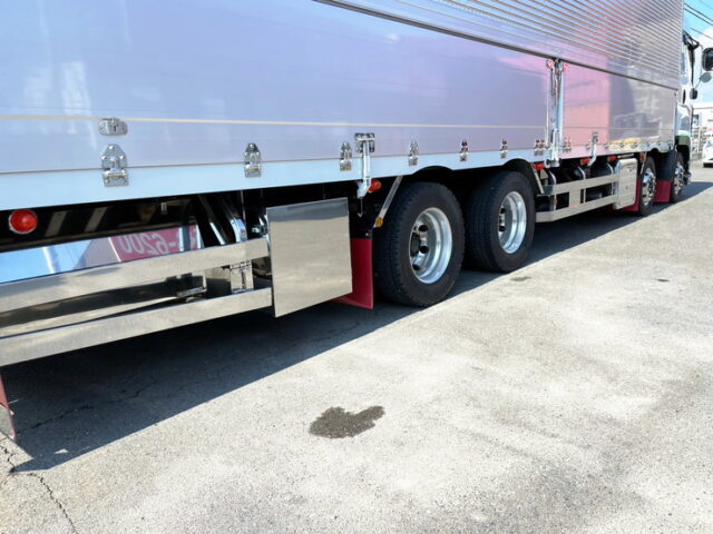 【1519】H30　ギガ　ハイルーフ　ウィング　リア門口ステンレス　7速MT　380馬力