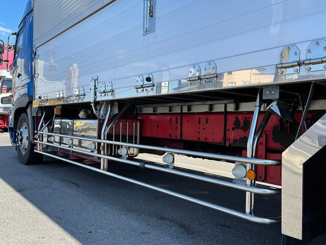 【869】H18　プロフィア　ハイルーフ　10輪ウィング　前後門工　ロッカーレールステンレス　7速MT