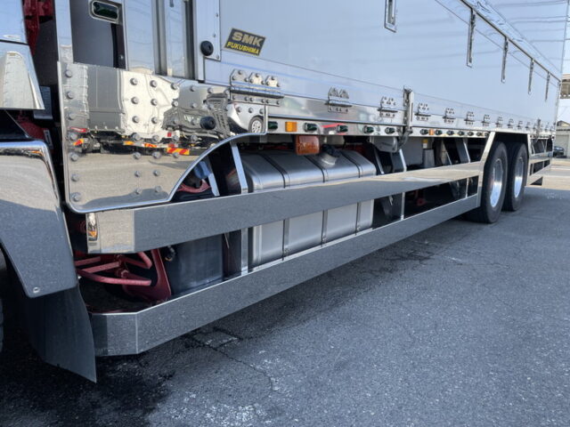 三菱ふそう：スーパーグレート：冷凍ウィング：AT：ハイルーフ：ステンレス架装多数：メッキパーツ多数：門口ステンレス：アルミホイール