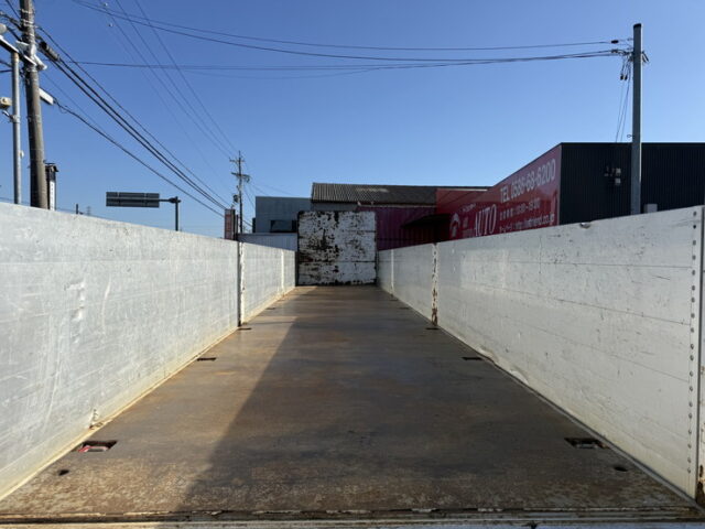 日本トレクス:トレーラー:平ボデー:アルミブロック:1Mアオリ:リフトアクスル:中残し