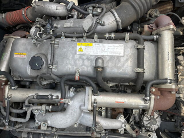 【874】H24　ギガ　ウィング　4軸低床　7速MT　380馬力　木床