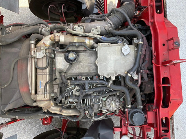 【632】日野　レンプロ　　ハイルーフ　冷凍ウィング　造りボディ　セミワイド　アルミ縞床