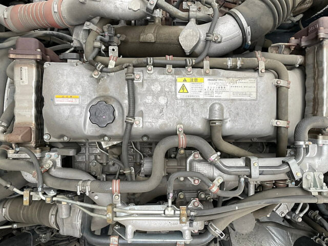 【947】H29　ギガ　ハイルーフ　平ボデーアルミB　4軸　ステンレス多数