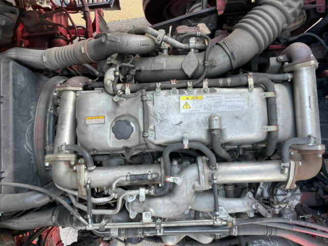 【1257】H23 ギガ 冷凍ウィング ステンレス多数 リア門口ステンレス 格納ゲート付 木床