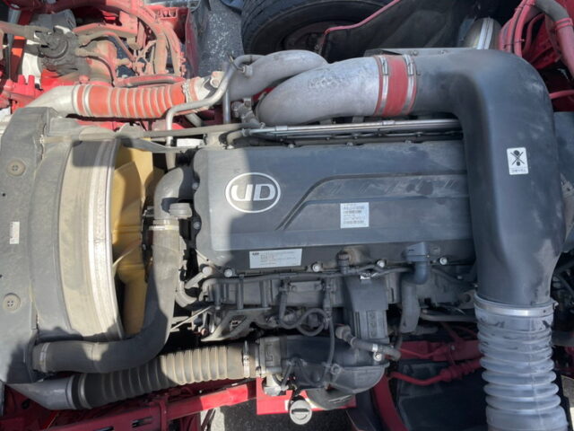 【1087】H29　クオン　ハイルーフ　ウィング　格納ゲート付　エアサス　木床