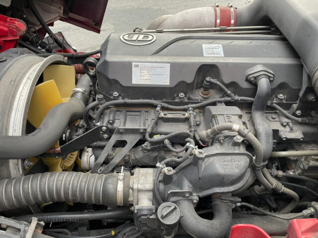 【1280】H27　クオン　冷凍ウィング　サブエンジン　低温設定　格納ゲート　ジョロダーレール4列　木床